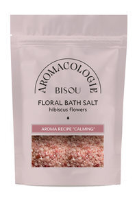 Успокаивающая соль для ванны с цветками гибискуса Bisou Aromacologie Calming Hibiscus Floral Bath Salt