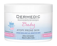 Интенсивное липидовосполняющее детское масло Dermedic Linum Emolient Baby Ultra Rich Butter