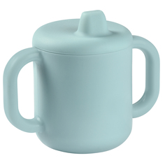 Голубой силиконовый поильник TASSE D&apos;APPRENTISS SILIC Beaba