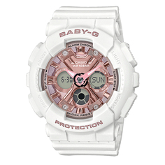 Часы Baby-G с медным циферблатом, белые Casio