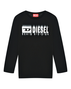 Толстовка с белым размытым лого Diesel