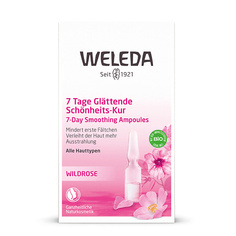 Масло для лица WELEDA Розовый разглаживающий концентрат Wild Rose 7-Day Smoothing Night Ampoules-7st