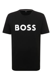 Хлопковая футболка BOSS