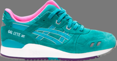 Кроссовки gel lyte 3 tropical green Asics, зеленый