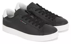 Кроссовки Tommy Jeans "TJM LEATHER LOW CUPSOLE", черный/белый