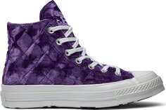 Кроссовки Converse Golf Le Fleur x Chuck 70 Hi Quilted Velvet Tillandsia Purple, фиолетовый