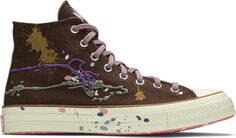 Кроссовки Converse Bandulu x Chuck 70 High Paint Splatter - Cappuccino Base, коричневый