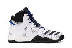 Кроссовки Adidas D Rose 7 Primeknit White Blue, белый