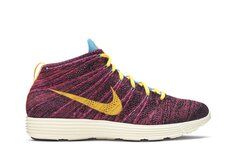 Кроссовки Nike Lunar Flyknit Chukka Grand Purple Laser Orange, черный