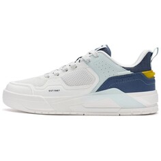 Кроссовки XTEP Skateboarding Shoes Men Low-top White/Gray/Blue, белый/голубой