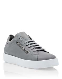 Кожаные кроссовки Philipp Plein TM, цвет Light Grey