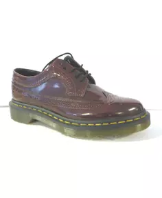 Бордо лакированные туфли Dr. Martens, красный