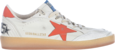 Кроссовки Golden Goose Ball Star White Orange, белый