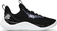 Кроссовки Curry Flow 10 Team Black White, черный