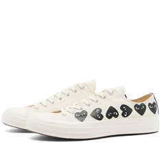 Кроссовки Comme Des Garçons Play X Converse Multi Heart Low, бежевый