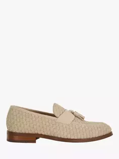 Лоферы Dune Sevilles Suede Woven Tassel, бежевый