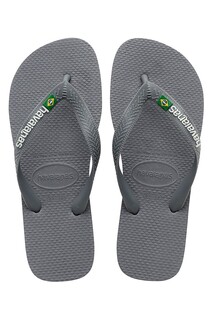 Шлепанцы Havaianas BRASIL LOGO, серый