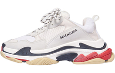 Кроссовки Balenciaga Triple S, белый/черный/красный