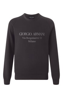 Хлопковый свитшот Giorgio Armani